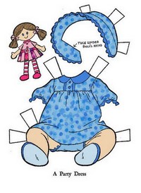 Бумажная кукла для вырезания Малыш