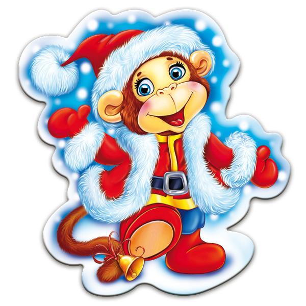 Картинка обезьяна на Новый год