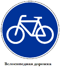 Дорожные знаки для детей Велосипедная дорожка
