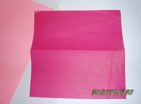 Цветная бумага для валентинки
