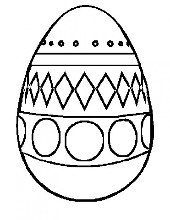 раскраска пасхальное яйцо