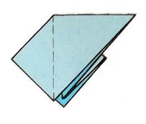 Оригами журавлик схема